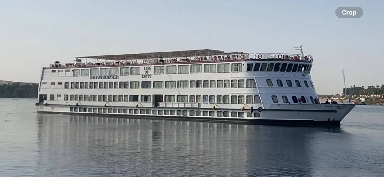 Exterior view of the King Of Egypt Nile cruise ship